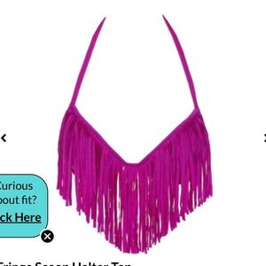 Luli Fama Miami Fringle Scoop Halter Too